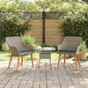 Musta puutarhan tuoli Liya 55x62.5x82cm (2 pcs polyrottinki)