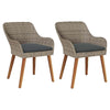 Musta puutarhan tuoli Liya 55x62.5x82cm (2 pcs polyrottinki)
