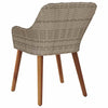 Musta puutarhan tuoli Liya 55x62.5x82cm (2 pcs polyrottinki)