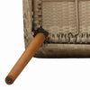 Beige puutarhan tuoli Opreo 55x62.5x82cm (2 pcs polyrottinki)