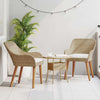 Beige puutarhan tuoli Opreo 55x62.5x82cm (2 pcs polyrottinki)