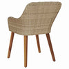 Beige puutarhan tuoli Opreo 55x62.5x82cm (2 pcs polyrottinki)