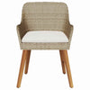 Beige puutarhan tuoli Opreo 55x62.5x82cm (2 pcs polyrottinki)