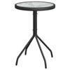 Puutarhan Bistro Set 3 pcs Musta Teräs