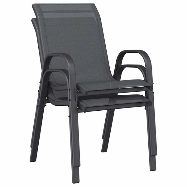 Puutarhan Bistro Set 3 pcs Harmaa Teräs