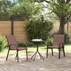 Puutarhan Bistro Set 3 pcs Ruskea Teräs