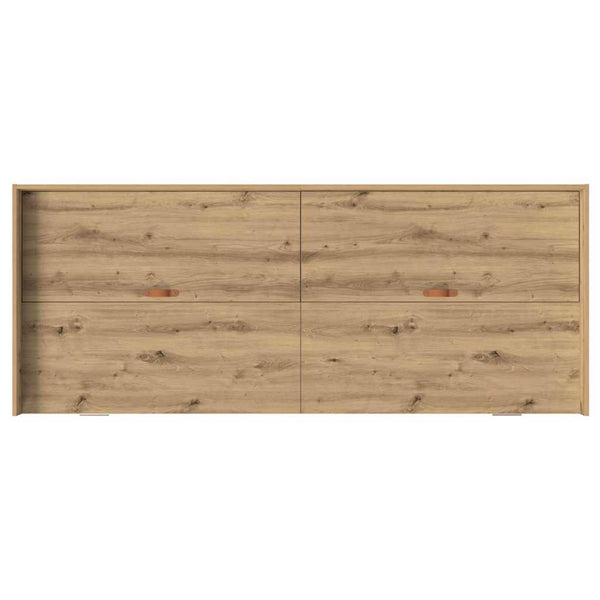 Sängyn runko päätyllä Artisan tammi 100 x 200 cm Tekninen puu