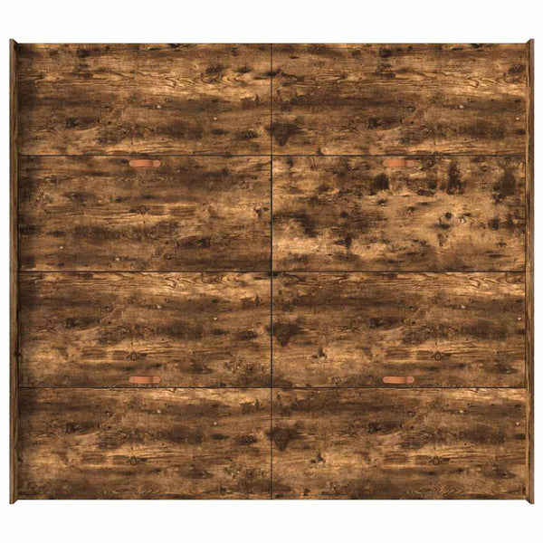 Säilytystilallinen sängynrunko ovella Savupähkinä 200 x 200 cm