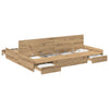 Säilytystilallinen sängynrunko Artisan tammi 5FT King Size