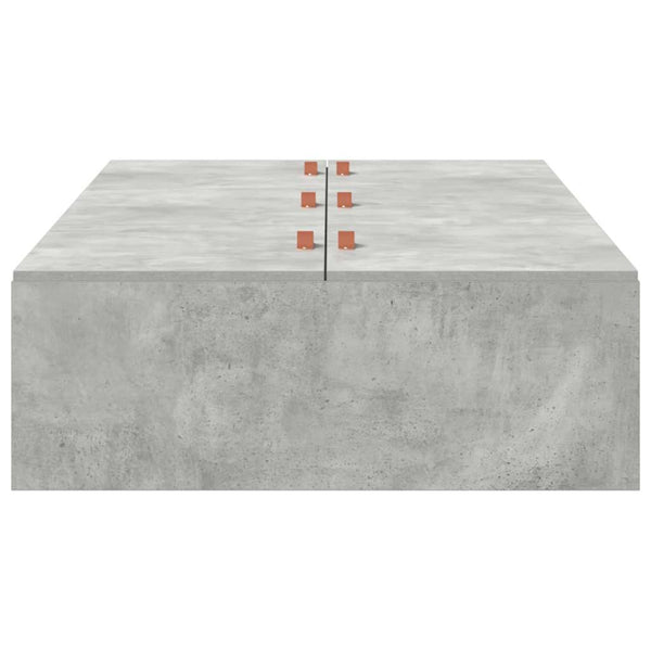 Säilytystilallinen sängynrunko Betoni Harmaa 100 x 200 cm