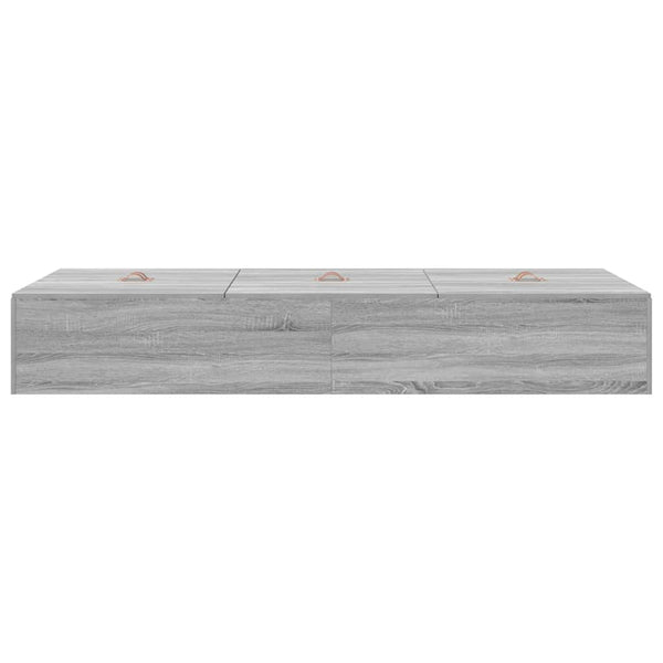 Säilytystilallinen sängynrunko ovella Harmaa Sonoma 70 x 190 cm