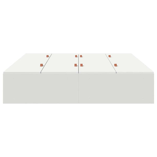Säilytystilallinen sängynrunko ovella Valkoinen 4FT6 Double
