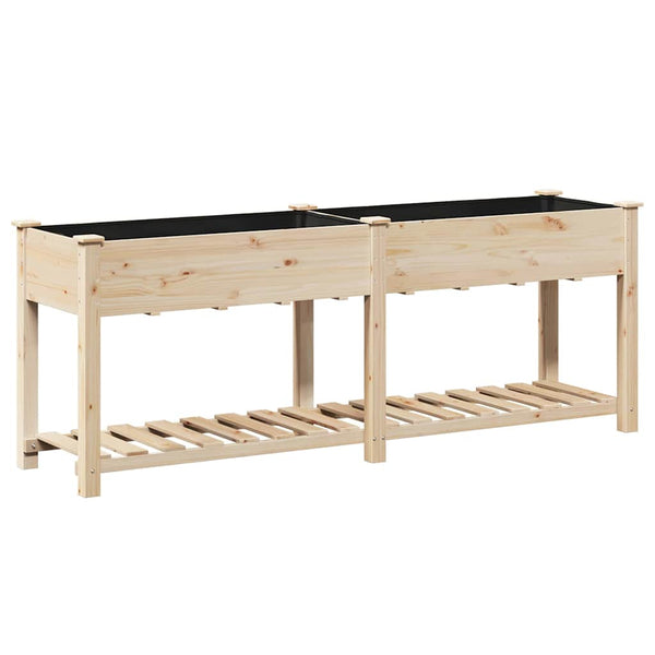 Puutarha ruukku Beige 203 x 53 x 76,5 cm Säteisen kuusipuu