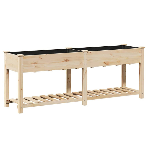 Puutarha ruukku Beige 203 x 53 x 76,5 cm Säteisen kuusipuu