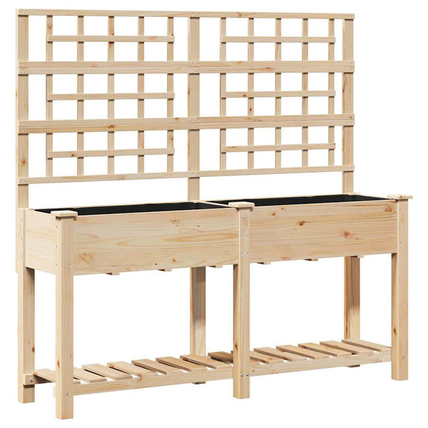 Puutarha ruukku Beige 161 x 46 x 152,5 cm Säteisen kuusipuu