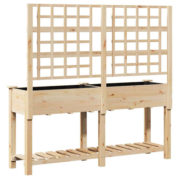Puutarha ruukku Beige 161 x 46 x 152,5 cm Säteisen kuusipuu