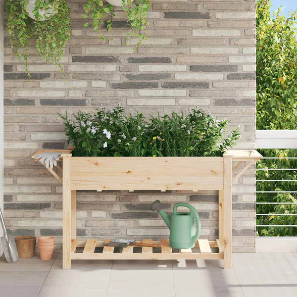 Puutarha ruukku Beige 155 x 59 x 76,5 cm Säteisen kuusipuu