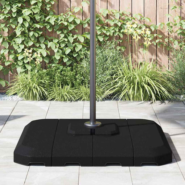 Cantilever-aurinkovarjon jalusta 130kg Musta