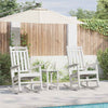 Keinutuoli 3 pcs Valkoinen Polyeteeni