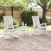 Keinutuoli 3 pcs Valkoinen Polyeteeni