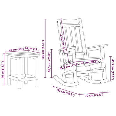Laivastonsininen puutarhakeinutuoli Bancsi 38x38x46cm (3 pcs muovi)
