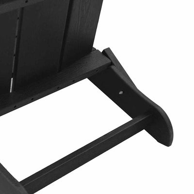 Musta puutarhan loungahuonekalut Angenel 74.5x80.5x90cm (2 pcs muovi)