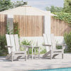 Puutarhan Tuoli 3 pcs Valkoinen 80.5 x 74.5 x 92 cm Polyeteeni