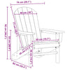 Puutarhan Tuoli 2 pcs Musta 82 x 74 x 92 cm Polyeteeni