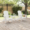 Puutarhan Tuoli 3 pcs Valkoinen Polyeteeni