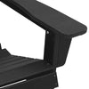 Puutarhan Tuoli 3 pcs Musta Polyeteeni