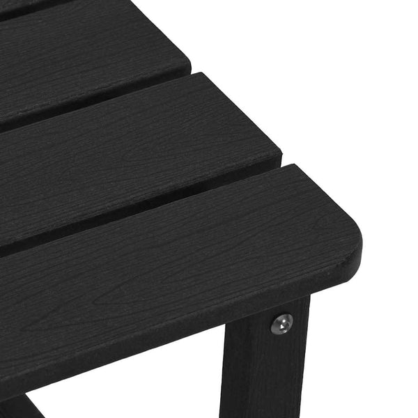 Puutarhan Tuoli 3 pcs Musta Polyeteeni