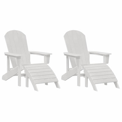 Valkoinen puutarhan loungahuonekalut Hancu 74x82x90cm (2 pcs muovi)