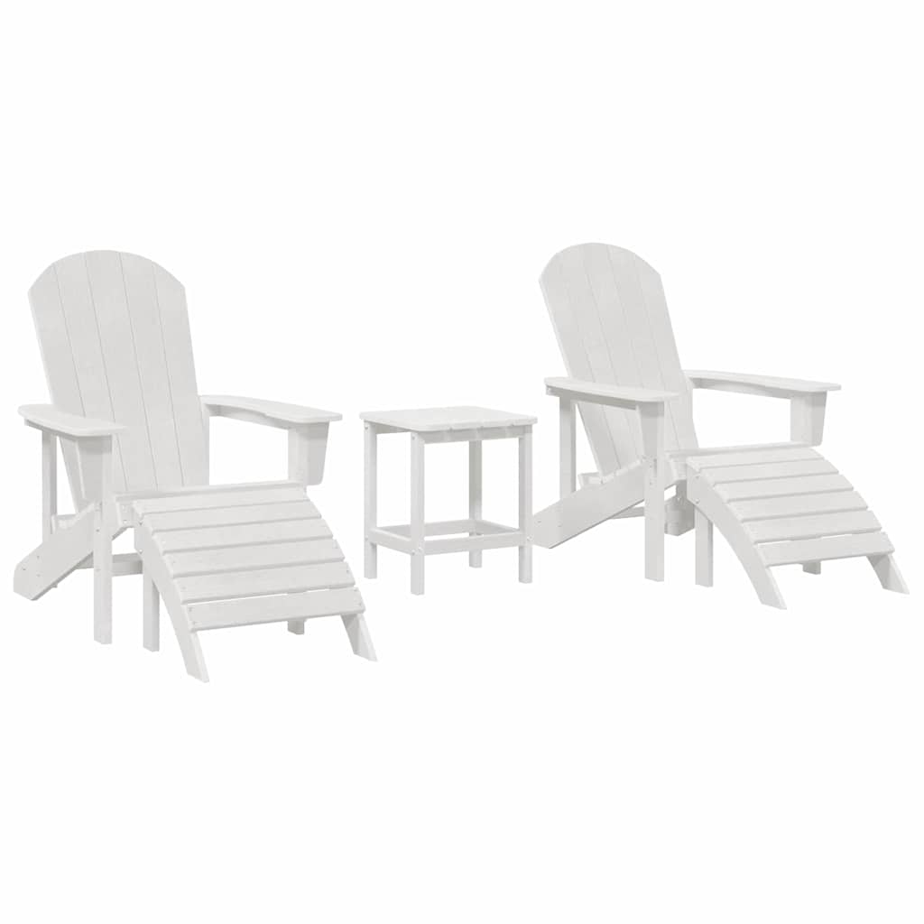 Puutarhan Tuoli 3 pcs Valkoinen Polyeteeni