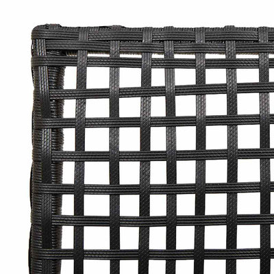 Musta puutarhan tuoli Tachea 53x60x85cm (2 pcs polyrottinki)