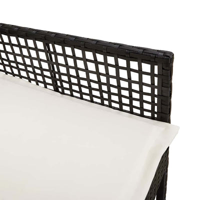 Musta puutarhan tuoli Tachea 53x60x85cm (2 pcs polyrottinki)