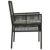 Musta puutarhan tuoli Tachea 53x60x85cm (2 pcs polyrottinki)