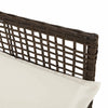 Ruskea puutarhan tuoli Livior 53x60x85cm (2 pcs polyrottinki)
