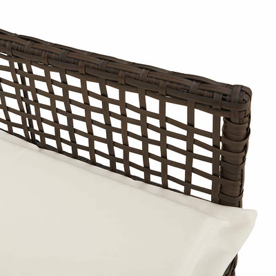 Ruskea puutarhan tuoli Livior 53x60x85cm (2 pcs polyrottinki)
