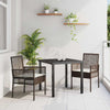 Ruskea puutarhan tuoli Livior 53x60x85cm (2 pcs polyrottinki)