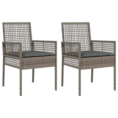 Harmaa puutarhan tuoli Jivorad 53x60x85cm (2 pcs polyrottinki)