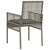 Harmaa puutarhan tuoli Jivorad 53x60x85cm (2 pcs polyrottinki)