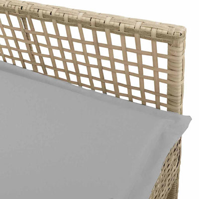Beige puutarhan tuoli Simonca 53x60x85cm (2 pcs polyrottinki)