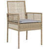 Beige puutarhan tuoli Simonca 53x60x85cm (2 pcs polyrottinki)
