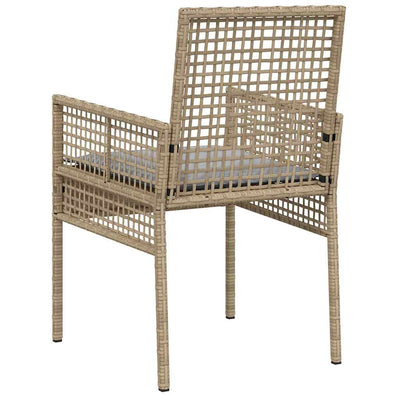 Beige puutarhan tuoli Simonca 53x60x85cm (2 pcs polyrottinki)