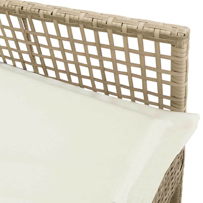 Beige puutarhan tuoli Angelichi 53x60x85cm (2 pcs polyrottinki)