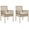 Beige puutarhan tuoli Angelichi 53x60x85cm (2 pcs polyrottinki)