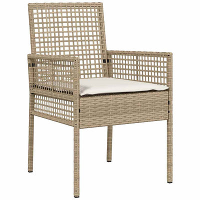 Beige puutarhan tuoli Angelichi 53x60x85cm (2 pcs polyrottinki)