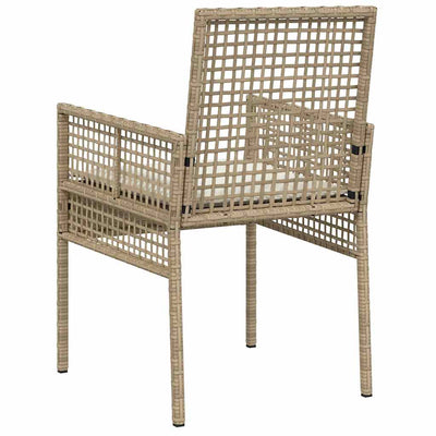 Beige puutarhan tuoli Angelichi 53x60x85cm (2 pcs polyrottinki)