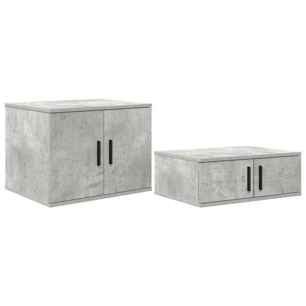 Säilytyskaappi Betoninharmaa 103 x 41 x 40 cm Tekninen puu