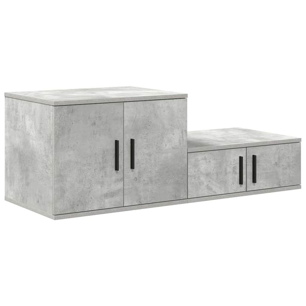 Säilytyskaappi Betoninharmaa 103 x 41 x 40 cm Tekninen puu
